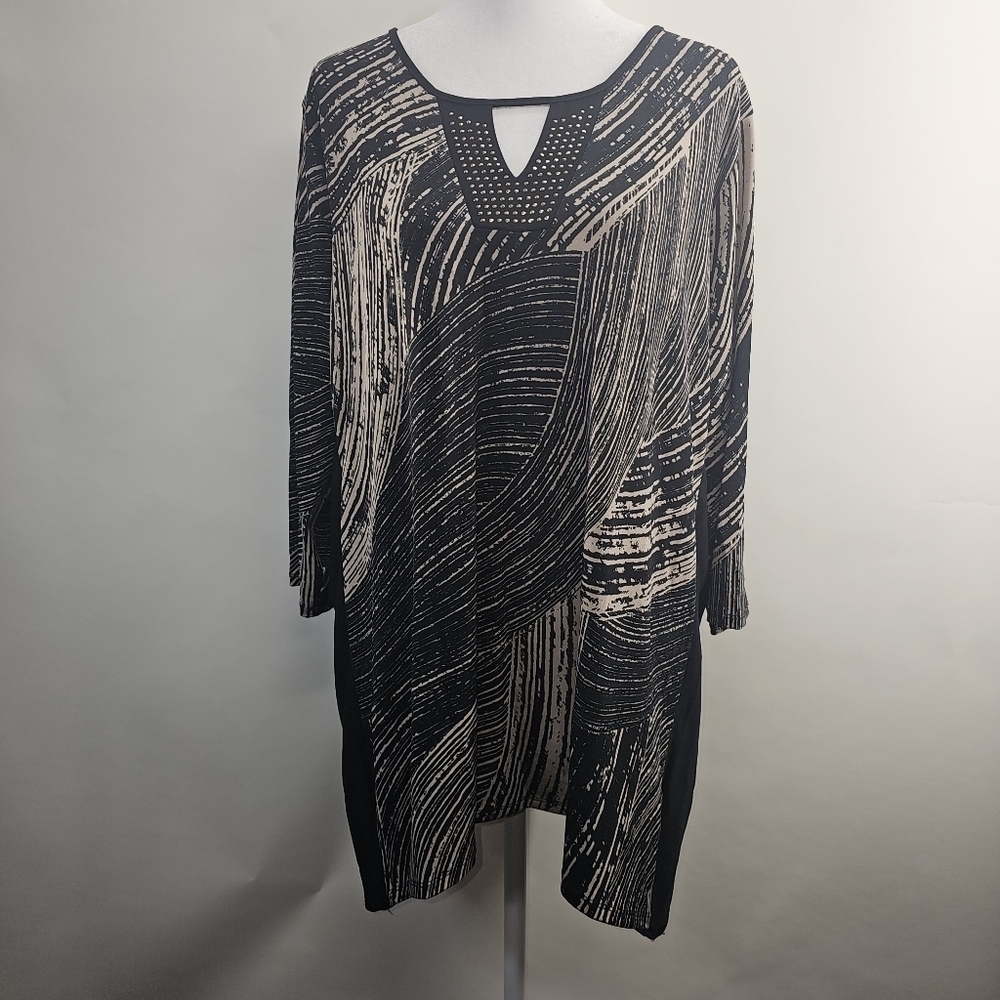 Elie McCarthy 2X half sleeve blouse